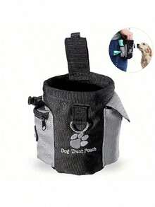 Urban Minimalist Training Backpack, Hidden Trash Bag Compartment, Lightweight & Breathable, Fashionable For Daily Dog Walking (Random Pattern In The Middle) - Multicolor - View 4