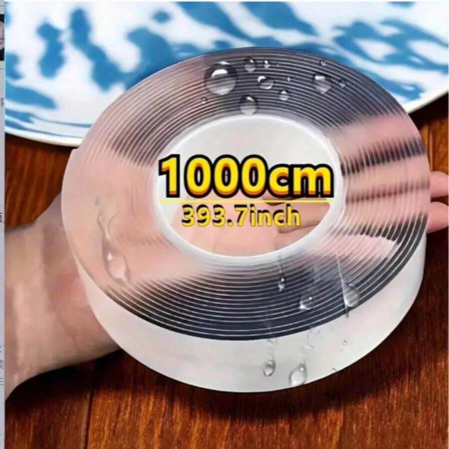 Transparent Nano Double-Sided Tape, Strong Transparent Nano Adhesive Tape, Residue-Free And Removable Nano Double-Sided Tape, Suitable For Office, Home, Daily Use, And Parties