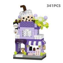 300+ Pcs Adult Double-Layer Street Scene Building Blocks, DIY Street Landscape Bricks, Commercial Street Blocks, Birthday Gift, Puzzle Hobby Desk Decor, Living Room Decor, Office Desk Decor. Christmas Gift, Holiday Gift, New Year Gift - Multicolor - View 14