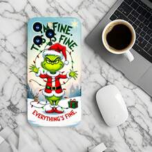 1PC Phone Case ,   Christmas Santa Costume Lights , Stylish Phone Case, Phone Decoration, All-around Lens Protection, Creative Small Gift, Funny Gift for Boys and Girls - Negro - Ver 6