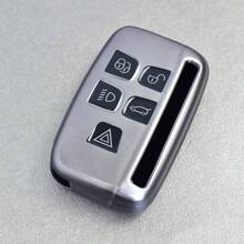 1pc TPU Material Dedicated Car Key Case, 5-Button Car Key Anti-Drop Protective Cover, Suitable For Land Rover Range Rover Evoque/Defender/Discovery 2 Models - Multicolor - View 13