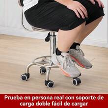 Silla moderna de estilo francés con respaldo reclinable manual, 1 unidad. Silla de comedor resistente de piel sintética, estructura robusta para restaurantes, cafeterías y hoteles. Fácil de limpiar, contemporánea, para uso comercial (compatible con suelos duros) - Negro - Ver 6