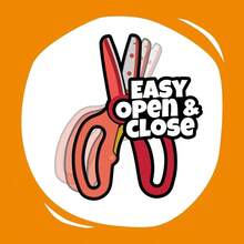 Training Scissors Preschoolers Ages 3+ Small Safety Scissors with Training Lever, Easy to Use, Preschooler Art Supplies, Back To School, Red - Rojo - Ver 6