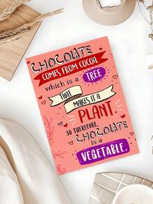 1PC Funny Chocolate Journey Valentine's Day Card (With Envelope) - From Cocoa Tree To "Sweet Vegetable", Romantic Love Note, Ideal For Him/Her, Valentine's Day/Anniversary - Multicolor - View 5
