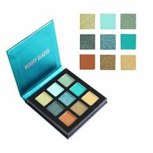 beauty glazed 9-Color Eyeshadow Palette, High Pigmentation, Matte, Pearl, Natural Smoky, Glitter, Cream & Powder Textures, Waterproof Makeup Palette - #D - 查看 10