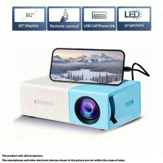 YG300是一款便携式迷你投影仪，需要5V 2A电源适配器供电。它可以轻松连接智能手机，方便携带，适合家庭、聚会或办公环境使用。它兼容多种接口，包括USB、SD卡、AV等，并配备Type-C接口。虽然它没有内置操作系统，但支持智能手机的有线投屏功能。