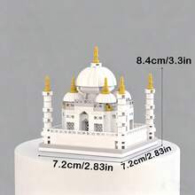 1000片/400片迷你泰姬陵模型积木套装，微粒积木，ABS材质，适合成人拼搭，14岁以上适用，是新年、圣诞节、感恩节、生日、情人节的理想礼物。 - 彩色 - 查看 3