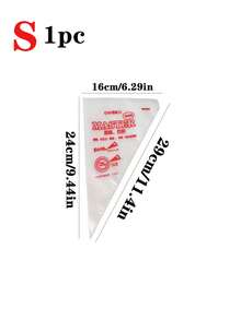 100 كيس تزيين قابل للتصريف شفاف، أكياس تزيين الكيك، مناسبة لتزيين الكيك والماكرون والحلويات، ضرورية لموسم العودة إلى المدرسة - متعدد الألوان - مشاهدة 12