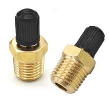 Car Air Inflator Adapter 2PCS Brass 1/4" NPT M To Standard Valve (M) Vehicle Tire Inflator Connector Portable Valve Adapter For Air Compressor/Pump Air Hose Air Chuck - 白色 - 查看 7