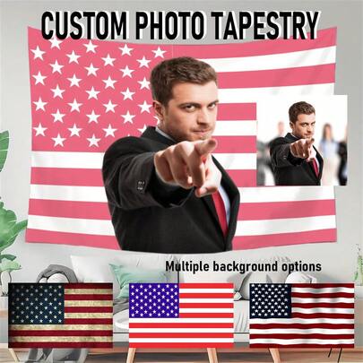 1 قطعة شخصية من الجدارية بالعلم الوطني، علم شخصي، يمكن تخصيص الصور، لعيد الميلاد، الزفاف، عيد الحب، الحفلات، عيد الأب/الأم، ديكور الغرفة، ديكور المنزل، جماليات غرفة النوم، قماش معلق لغرفة طالب في بداية العام الدراسي