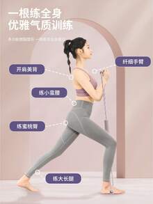 8-Shaped Thick Resistance Band For Back Exercises, Home Yoga Assistance, Shoulder & Neck Training - Multicolor - View 7