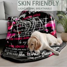 Give A Blanket As A Gift To The Most Beautiful And Charming Mother,Super Soft Flannel Printed  Blanket,As Birthday Gifts, Family, Wedding, Souvenir Blankets, Polyester Blankets Suitable For All Seasons, Washable, Machine Washable, Lightweight, Breathable, Comfortable, Warm, Unique, 280gsm For Him, Her Personalized Ideal Gifts For Her,  Family, Perfect Nap, Camping, Travel, Home, Daily Life, Office Decoration, Birthday, Anniversary, Valentine's Day, Thanksgiving, Christmas, Halloween, Mother's Day,  Wedding, New Year Gifts ,Sofa,Bed,Car,Bedroom,Living Room,Office,  Outdoor Camping, Beach,Wall Decoration - 多色12 - 查看 5