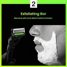 Dao cạo Gillette dành cho nam, Gillette Labs kèm thanh tẩy tế bào chết, bộ dụng cụ cạo râu cho nam, tiện lợi mang theo, bao gồm hộp đựng du lịch, 1 tay cầm, 4 lưỡi dao thay thế và giá đỡ từ tính cao cấp, quà tặng dành cho phái mạnh. - Nhiều màu - Xem 6