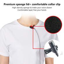 Clip-On Microphone, Mini Portable Condenser Microphone With Type-C/3.5mm/Lightning Port For Live Streaming, Smartphone, Computer Recording, Noise Proof Compatible With Iphone Android Phone For Winter Vacation, Audio/Video Recording, Interviews, Gaming & Live Streaming Vacation Audio Recording Video Recording Interviews Gaming Streaming Live Streaming Mini Microphone - Black - View 10