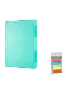 1pc A4 File Box, Paper Organizer Box, Transparent Document Paper Box, Engineering Box, Plastic Paper Storage Box, Photo Organizer Box, Large Plastic Binder With Clasp Paper Storage Box, File Protector Sleeve, Suitable For Magazines, Scrapbooks, Office & School Supplies, Card Holders, Papers, Crafts, Stationery, Documents, Student Supplies