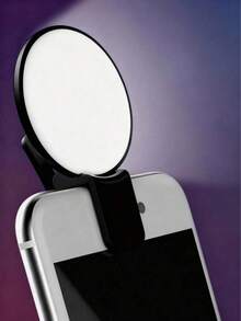 便携式迷你Q型手机自拍环形补光灯，可充电补光夹灯，适用于自拍、直播、美颜