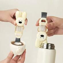 4-In-1 Portable Multi-Functional Bottle Cap Brush, Cup Brush, Water Bottle Cleaning Crevice Brush, 3-In-1 Bottle Brush, Rabbit Cup Lid Brush 4-In-1 Bottle Brush, Bottle Nipple Brush, Cup Crevice Cleaning Brush - Multicolor - View 12