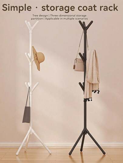 1 szt. Prosta suszarka do ubrań, stojąca na podłodze, odpowiednia do akademików i sypialni, oszczędzająca miejsce, lekka, wytrzymała, uniwersalna organizer na ubrania do małych mieszkań, pralni, korytarzy i akademików, idealna do codziennej organizacji domu i szybkiego suszenia