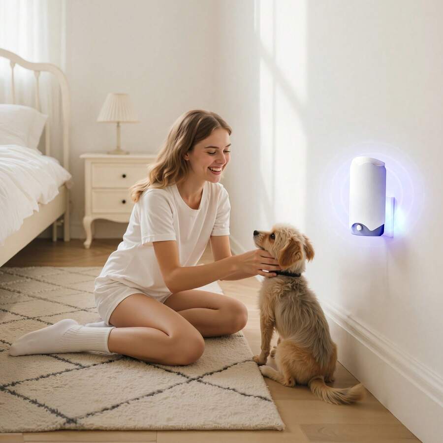 Fly Trap, Plug-In Gnat Killer, Plug And Play Indoor Skeeter Zapper With Blue-Violet Light & 10 Sticky Glue Boards, Flying Gnat Catcher For Catching Gnats, Flies, Moths, Fruit Flies In Any Room - 查看 1