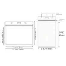 1pc/3pcs/5pcs/10pcs Waterproof Transparent Extra Thick Horizontal & Vertical Plastic Clear S PVC Sealable Waterproof Name Cards Protector Bus Bank Card Protector Card Badge Holders Lightweight Portable Card Card White-Collar Workers Holiday For Anniversary For Birthday Gift Accessories Gift Card Cover Card Holder Wallet Business Card Holder Credit Card Holder Teacher Lanyard With Id Holder Card Holder Women For Women For Men Card Wallet - 無色 - 查看 11