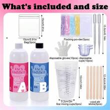 QIAO Taba Squishy Kit Liquid Silicone Gel Super Soft Squishy Kit 1:1 AB Ratio Resin Silicone For Molding Hamsters Cat Paws DIY - White - View 4