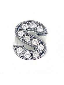 26 Letters Diy Bag Decor, Crystal Diamond Alloy Letters,Slipper Decorative Buckle,Suitable For Bogg Bags, Hollow Out Clogs, Tote Bags, Decorative Accessories, Customizable For Your Beach Tote Bags And Hollow Out Clogs, These Charming Decors Infuse Personalized Style And Vibrant Colors To Your Bogg Bags And Hollow Out Clogs, A Great Gift For Family, Friends, Or Loved Ones, Or Even A Christmas Gift.