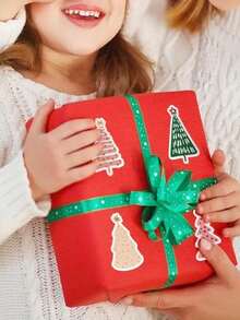 500 Christmas Bohemian-Style Stickers - Soft Color Christmas Tree Patterns, Pine Trees, Polka Dots, Floral Bows - Self-Adhesive (No Scissors Required) Suitable For Holiday Decorations, Gifts, Cards, Parties - Single-Use - Home, Office Or Classroom Decorations, Festive Handicrafts, Fun Designs, Easy To Tear Off, Decorative Labels, Gift Wrapping - Multicolor - View 4