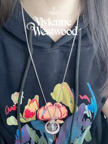 Vivienne Westwood Pina Small Orb Necklace - Silver - View 2