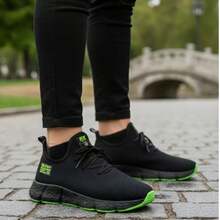 Women's Lightweight Sports Shoes For Walking, Gym, Weight Training, Running, Advanced Running - NEW ULTRA - 青檸色 - 查看 1