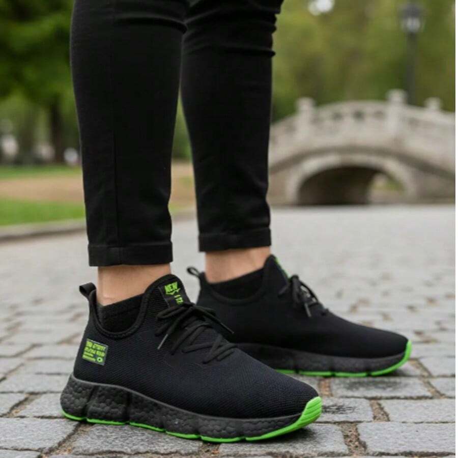 Women's Lightweight Sports Shoes For Walking, Gym, Weight Training, Running, Advanced Running - NEW ULTRA - 青檸色 - 查看 1