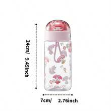 Miniso Sanrio My Melody X Kemeng 太空杯 500mL PC材质防碎水杯 可爱印花便携保温杯 -LP版 (1个) - 粉色 - 查看 6