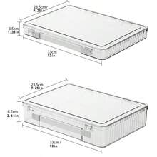 1个透明圣经收纳盒，带提手，便携式防尘书籍整理盒，带盖，多用途文件收纳盒，可存放书籍、文件、重要资料，非常适合家庭、办公室、教堂等场所，现代简约风格装饰