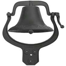 WSXC Vintage Dinner Bell Large Farmhouse Antique Bell Church Liberty School Large Church Bell Black - As Pic - View 1