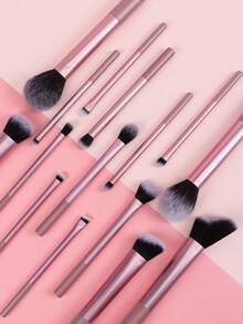 15pcs Professional Makeup Brush Set, High Quality Powder Brush, Blush Brush, Contour Brush, Eyeshadow Brush, Highlighter Brush, Makeup Tools For Flawless Base Makeup,Brush Set,Makeup Brush Kit,Make Up Brush Set,Make Up Set Complete,Makeup Brush Set,Complete Makeup Kit,Brush Kit,Brushes Makeup Set,Makeup Gift Set,Set - Pink - View 7