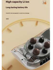 1pc Rechargeable 1200mAh*2 Abdominal Massager Stomach Machine Lazy Exercise Machine Home Multifunctional Waist And Back Hot Compress ﻿ - Multicolor - View 10