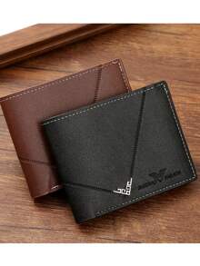 1/3 piezas "Billetera de Lujo de Negocios de PU" Capacidad grande con múltiples ranuras para tarjetas + monedero, Portador de tarjetas portátil de hombre + funda para fotos, Diseño plegable minimalista ultra delgado, Almacenamiento multicapa para tarjetas de crédito/ID, "Opción de regalo para el Día del Padre", Acabado de moda mate suave, Regalo ideal para el cumpleaños de hombres o pareja, Estilo de moda para hombres y mujeres jóvenes - Multicolor - Ver 4