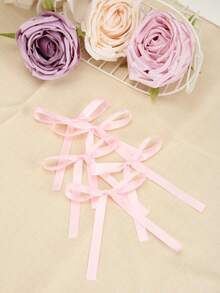 5 件/10 件丝带蝴蝶结 DIY 工艺品配件、节日礼品包装、派对装饰蝴蝶结、鲜花包装缎带蝴蝶结