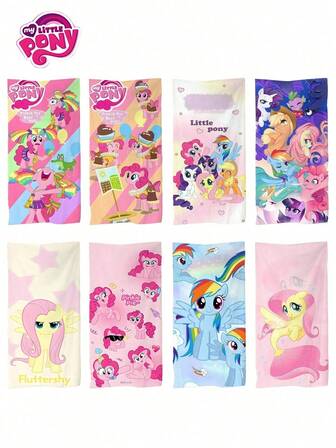 MY LITTLE PONY 1 pieza Toalla de baño de playa de 27.26*13.78 pulgadas, toalla de baño de estilo anime y dibujos animados, toalla absorbente de fibra digital impresa, estilo anime lindo, decoración del hogar, adecuada para regalos de fiesta, hogar, suministros de fiesta, regalo, adecuada para el Día de San Valentín, decoración y regalo de cumpleaños, regalo de Navidad para amigos, regalo, decoración, decoración del hogar