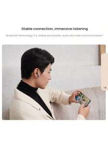 Huawei FreeBuds SE 3 Features A Comfortable Semi-In-Ear Design, Weighing Approximately 3.8 Grams Per Earbud, A Synthetic Leather And Metal Charging Case, Touch Controls, And IP54 Water And Dust Resistance. - Gold - View 5