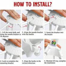 - Estante de secado para pasta Pasta fresca casera 10 asas Fcil almacenamiento y configuracin rpida - blanco - Ver 5