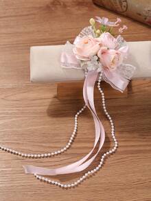 1 kẹp tóc Lolita bằng vải satin đính ngọc trai giả màu hồng mềm mại phong cách Âu Mỹ dành cho bé gái, kẹp tóc mái, kẹp tóc bên, phụ kiện tóc dạng hốc - Nhiều màu - Xem 9