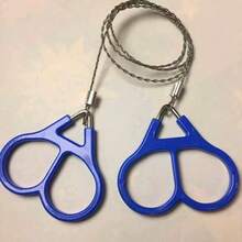 1件装手拉式钢丝锯、链锯、绳锯、户外生存装备