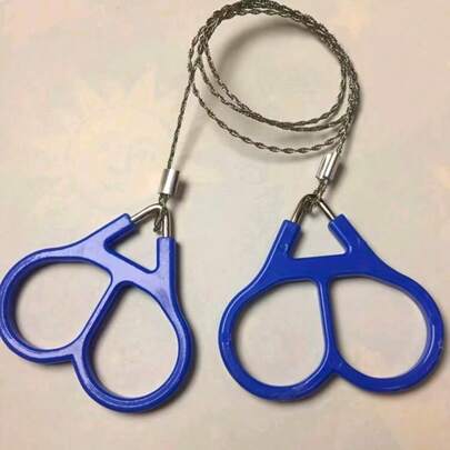 1 st handdragen stålvajersåg, motorsåg, linsåg, överlevnadsutrustning för utomhusbruk