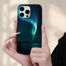 Funda de Teléfono Compatible con iPhone 17 Air/16e/15/14/13/12/11, Pro, Pro Max, Plus, Funda Suave de Borde Recto Clásico, Cámara de Gran Agujero + Botón de Ventilación, Múltiples Colores Disponibles, Adecuada para Hombres y Mujeres - Negro - Ver 7