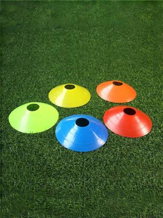 10pcs/25pcs Football Training Marker Discs, Small Round Marker Plates, Roadside Obstacle Cones For Football Agility Training, Sports Gift For Holidays, Christmas, Round Marker Plates For Football Training Equipment