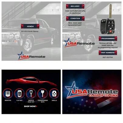 Case Key Fob Keyless Entry Remote fits 2011 2012 2013 N5F - A04TAA