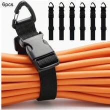 Heavy Duty Adjustable Cable Management Straps - Black, Wall Mountable Cable, Hose And Rope Organizer Holder, Storage Hooks, Extension Cord Organizer, Garage Cable Management And Outdoor Backpack Use - Heavy Duty Adjustable Triangular Buckle Strap Compatible With Cables/Tapes - Multipurpose Storage For Organizing Cables, Wires, Hoses - Durable Cable Management System For Office, Workshop - Multicolor - View 14