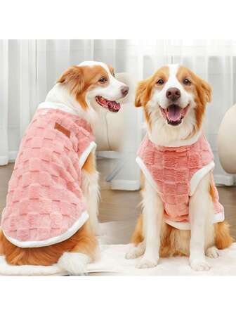 1 Haustier Fleeceweste - Maschinenwaschbar, dick und warm, weich und bequem. Geeignet als Herbst-/Winterbekleidung für Hunde sowie als eine Art Fleece-Kleidungsstück. Passend für Haustiere aller Größen, von klein bis groß. Auch als Haustierzubehör für Hunde und Katzen in verschiedenen Größen erhältlich.