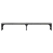 Suporte para monitor vidaXL Sonoma, cinza, 105x23x15,5cm, madeira industrializada - Castanho - Ver 4