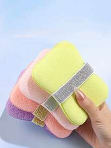 Exfoliating Bath Sponges - Non-Slip Shower Organizer With Adjustable Hanging Rope, For Standard Soap Bars, Hygienic Storage Solution For Wet,Soap Bag Bath Sponge, Ultra-Soft Bath Ball For Women, Non-Scattering Cleaning Tool, Bath Flower For Lathering And Exfoliating,Bath Sponges With Soap Pocket, Exfoliating Body Scrubber For Rich Lather, Gentle And Durable Shower Sponges For Body Care
